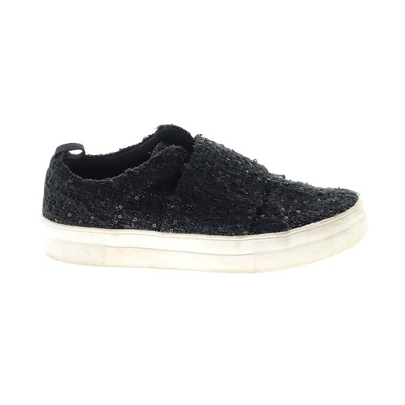 dv by Dolce Vita Lamra Embellished Sequin Boucle Shoes Sneakers Slip On in Black - Picture 2 of 12